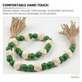 thumbnail image 3 of SENSETH 2pcs Pastoral Wooden Beaded Tassel Garland Beads Decor Hanging Ornament, 3 of 8