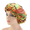 thumbnail image 2 of Koszal Night Sleep Hat Printed Soft Polyester Double-layer women Cap for Home, 2 of 7