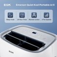 thumbnail image 5 of Emerson Quiet Kool 3 in 1 White 12000 BTU Portable Air Conditioner Rooms up to 450 Sq.ft, EAPC8RC1, 5 of 7