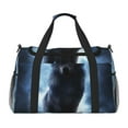 thumbnail image 1 of Easygdp Night Scene of Wolves Bolsa de Gimnasio, Bolsa de Viaje Duffel, Bolsa de Fin de Semana con Compartimentos, Bolsa de Mano para Noche, 1 of 7