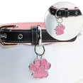 thumbnail image 3 of Personalized Dog Cat Tags Engraved Cat Dog Puppy Pet ID Name Collar Tag Pendant Pet Accessories Paw Glitter Pendant ShopWise Round, 3 of 18