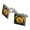 Silver, variant on Professional Gold Digger Pickaxe Pan Square Cufflink Set - Silver or Gold