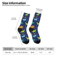thumbnail image 2 of Pofeuu Dinosaurs Print Crew Socks, Adult Running Hiking Socks for Youth and Adult, 2 of 6