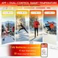 thumbnail image 6 of Lobmouse Heated Socks for Men Women, 7.4V Rechargeable Electric Socks with 3.5 Hour Fast Charge,Foot Warmer Socks for Men Women for Hunting, Camping, Hiking, Cycling, Outdoor Work,APP-Controlled, 6 of 8