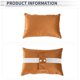 thumbnail image 4 of Almohada para reposacabezas de automóvil Unique Bargains, soporte para cuello ergonómico y cómodo, terciopelo italiano/espuma de memoria, ancho ajustable, naranja, 1 Pcs para conducción y viajes, 4 of 7