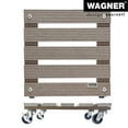 thumbnail image 4 of Wagner design yourself 11.4" Taupe Wood Plastic Composite Square Plant Caddy, 4 of 6