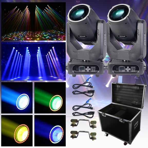 2PCS Beam 7R 230W Moving Head Light Halo Stage Light Effect DMX 512 for Disco Bar W/Case