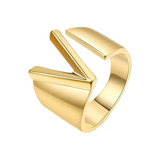 Anillo de moda para mujer, anillo de pareja, anillo de apertura de 26 letras, joyería Wmkox8yi sjalhkljlk2521
