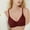 Red, variant on Fatuov Bras for Women Wireless Push-Up T-Shirt Bralette Solid Color Seamless Underwear for Home Soft Bras 34A, Black