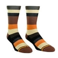thumbnail image 3 of Spidey Brown Bamboo Stripes Crew Sock, 3 of 8