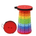 thumbnail image 3 of Taburete plegable portátil para exteriores, silla plegable de plástico, silla de viaje, taburete de pesca, taburete telescópico ajustable, 3 of 5