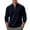 Navy, variant on zejinsd Fall Sweatshirts for Men Solid Colors Long Sleeve Quarter Zip Pullover Waffle Shirt Lightweight Warm Sweatshirts