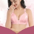 thumbnail image 4 of Naiflowers Women's Front Closure Wireless Bra Full Cup Bras for Women No Underwire Push Up Shaping Wire Free Everyday Bra, 4 of 8