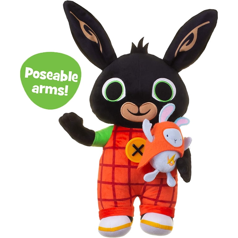 Bing Light Up Talking Soft Toy with Hoppity, Fabric, Red, 14