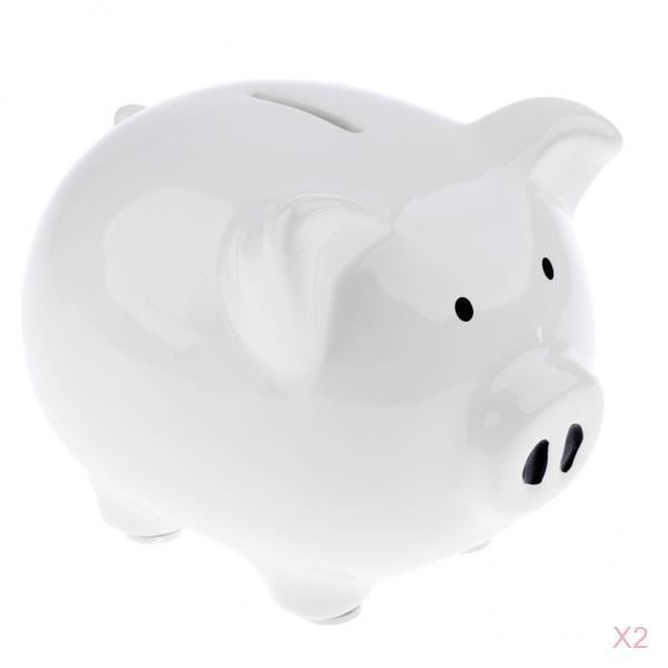 Details about   Ceramic Money Piggy Box Pots Savings Fund Save Coins Bank For Children 