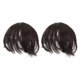 thumbnail image 1 of 2 piezas de postizos de pelo corto para mujer, postizos de raya al medio, postizos sintéticos para mayor volumen, extensiones de pelo con clip, postizos de pelo natural para mayor cobertura, 1 of 8