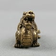 thumbnail image 3 of Bronze Animal Kylin Chi-lin Qilin Pixiu Pi Xiu Beast Statue2.2" Curio Chinese, 3 of 5