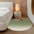 thumbnail image 2 of Round Area Rugs 8 Feet - Sage Green Gradient Ombre Soft Indoor Throw Rugs Carpets for Living Dining Bedroom Kids Room Non-Slip Playroom Crawl Rug Floor Mats Solid Color Background, 2 of 9