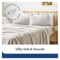 thumbnail image 2 of KriKac Luxury Bamboo Sheets - Blend of Rayon Derived from Bamboo - Cooling & Breathable, Silky Soft, 16-Inch Deep Pockets - 4-Piece Bedding Set - Full, Silver, 2 of 7