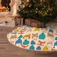 thumbnail image 5 of Sikiie Small Animals with Knit Hat Pattern Christmas Tree Skirt, Christmas Tree Decorations, Christmas Decor, Tree Mat Decoration(30-48IN)-48", 5 of 6