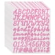 thumbnail image 1 of Paquete de 760 10 Hojas de Stickers de Letras Brillantes Autoadhesivos Color Rosa, 1 of 6