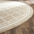 thumbnail image 3 of Safavieh Amherst 9' Round Power Loomed Rug in Wheat and Beige, 3 of 3