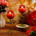 thumbnail image 4 of Rose Shaped Red Wine Glass 9.5 oz Tall Stemware Elegant Wine Tasting Glass for Red and White Wine Home Bar Dining Room Durable Stable Base Comfortable Grip for Parties Events Gift,8.46inch., 4 of 7