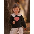 thumbnail image 5 of Tstars Boys Unisex Valentine's Day Shirts for Kids Love Red Striped Heart Love Valentine's Day Outfit Gift Idea for Boy Toddler Kids Express Love Sweatshirt, 5 of 7