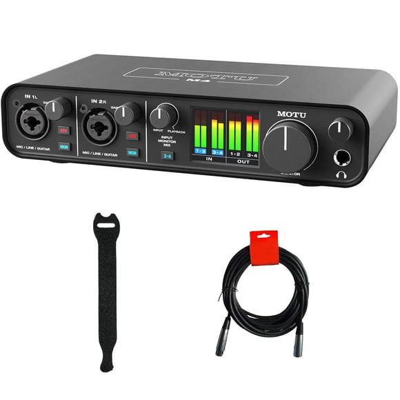 Interfaz de Audio-MIDI MOTU M4 USB Tipo-C 4x4 Bundle