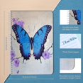 thumbnail image 2 of Spiral Notebook,Double-Wire Spiral College Lined Journal Notebook for Study and Notes,100 Pages,5.71x 8.26 in - The Elegant Allure of a Butterfly in a Floral Setting, 2 of 7