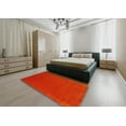 thumbnail image 4 of Ahgly Company Indoor Rectangle Contemporary Neon Red Abstract Area Rugs, 6' x 9', 4 of 6