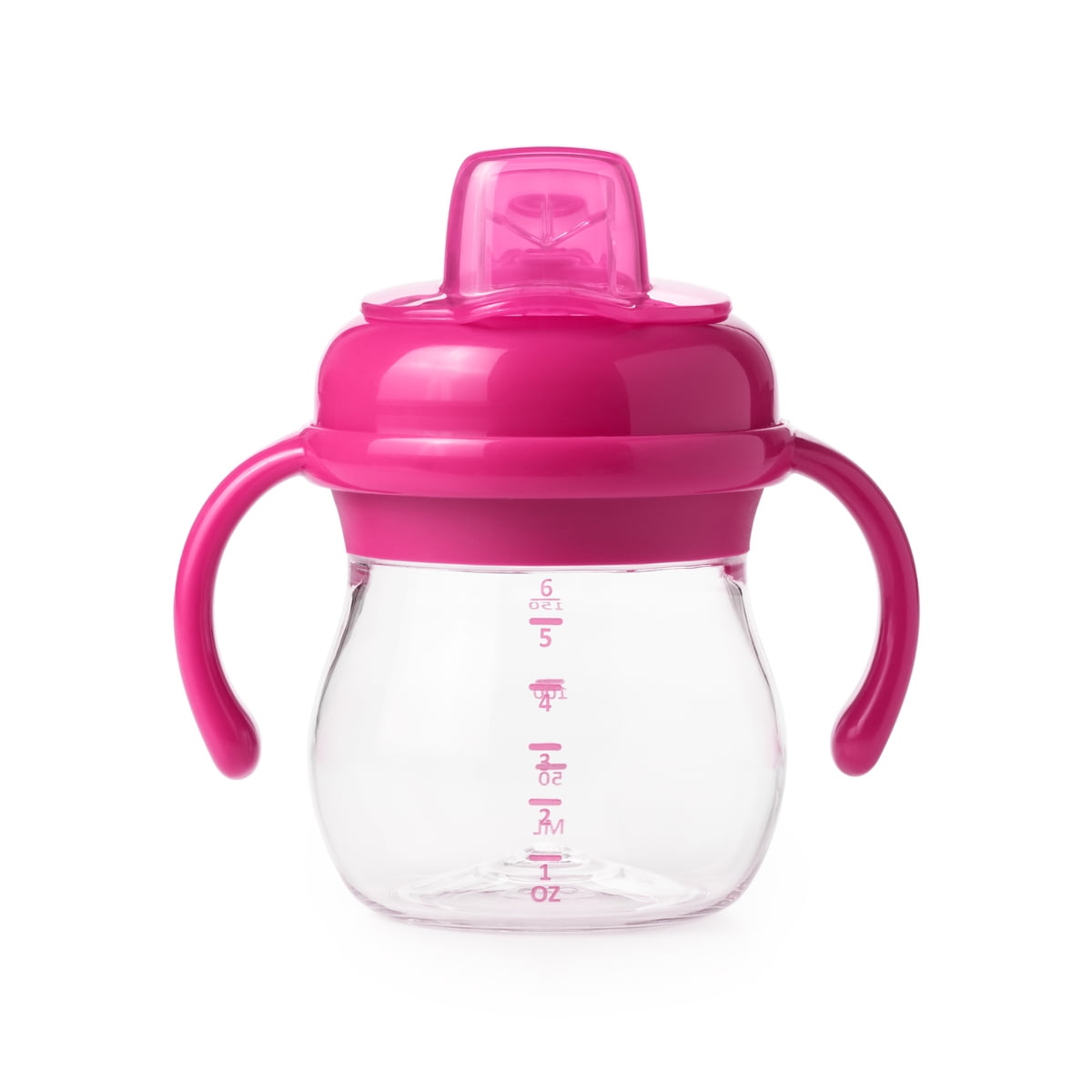 6 Ounce Pink OXO Tot Transitions Soft Spout Sippy Cup Set