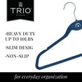 thumbnail image 4 of Trio Home Heavy Duty Velvet Hangers with Cascade Hook, 360 Degree Rotatable Hook (50 PACK) - Navy, 4 of 5