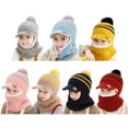 thumbnail image 3 of Baby Winter Hat for Boys and Girls Fleece Lined Baby Beanie with Pom Pom Warm Ear Flaps Infant Beanie Hat, 3 of 8