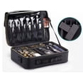 thumbnail image 3 of Travel Makeup Train Case Makeup Cosmetic Case Organizer Portable Artist Storage, 3 of 5