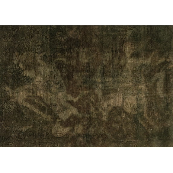 Ahgly Company Indoor Rectangle Abstract Brown Modern Area Rugs, 5' x 8'