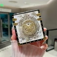 thumbnail image 5 of for Samsung Galaxy Z Flip 6 Case with Ring Kickstand, Glitter Floral Sparkly Bling Diamond Butterfly Plated Shockproof Protective Elegant Cute Woman Girly Soft TPU Cover for Z flip 6, White, 5 of 13