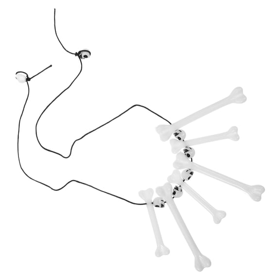 TABLZONE Lightweight Transparent Plastic Bone Necklace for Decoration
