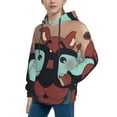 thumbnail image 2 of Lsque Scooby-Doo Patten Youth Hoodie Sweatshirt Pullover with Kangaroo Pocket Boys and Girls Hoodie Warm Hoodie for Kids, 2 of 8