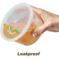 thumbnail image 2 of Heavy Duty Deli Containers with Lids | Airtight Food Storage Containers | Clear Kitchen Organizing Leak Proof, BPA-free 16 oz, Heavy Duty | 240CT, 2 of 7
