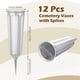 thumbnail image 3 of 12 Pcs Cemetery Vases with Spikes Memorial Floral Vases Grave Flower Holder Cone in Ground Vases with Stakes Green, 3 of 5