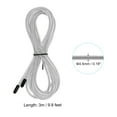 thumbnail image 2 of Uxcell 10Ft Speed Jump Rope Replacement Cable 4.5mm Professional Skipping Rope Replacement Silver Tone 4 Pack, 2 of 6