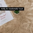 thumbnail image 4 of LAICAIW Circle Area Rug Large Round Rug 6ft Beige Faux Fur Rug Machine Washable Rug for Living Room Fluffy Fuzzy Shag Rug for Bedroom Nursery Rug Soft Rug Floor Rug, 4 of 7