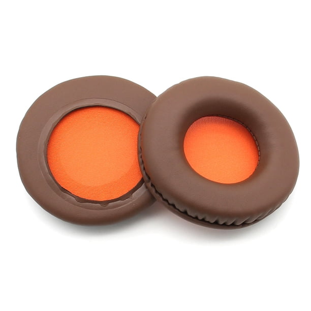 Matsuzay Almohadillas para los oídos, cojines, auriculares de malla transpirable, accesorios para auriculares, reemplazo de la cubierta para Skullcandy Relojes inteligentes Marrón