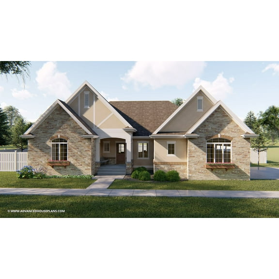 Advanced House Plans: Builder Ready Blueprints | Matthews 29349 | 1 Story Plan