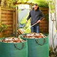 thumbnail image 6 of Samhe 2-Pack 72 Gallons Leaf Bags, Heavy Duty Reusable Garden Waste Bags Camping Yard Recycling Trash Bags for Debris Leaves Grass, 6 of 9
