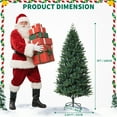 thumbnail image 6 of RONSHIN 5FT Artificial Christmas Tree with Metal Stand & 7-Layer Pine Needles, Indoor/Outdoor Holiday Decor, 6 of 8