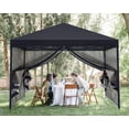 thumbnail image 6 of ABCCANOPY 10 ft x 10 ft Easy Pop up Outdoor Canopy Tent With Netting, Black, 6 of 6