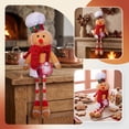 thumbnail image 5 of Dalxymotic Christmas Gingerbread Ornaments, Decorative Wooden Bead Figurines, European Toy Decorations, Christmas Decorations Indoor Outdoor Winter Decor for Home, Mantel, Shelf, 5 of 7