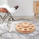 thumbnail image 2 of Juguete interactivo para gatos, de madera maciza, seguro, para rascar, pelota, para entrenamiento en interiores, ejercicio, gatitos y gatos. Placa giratoria, 2 of 8